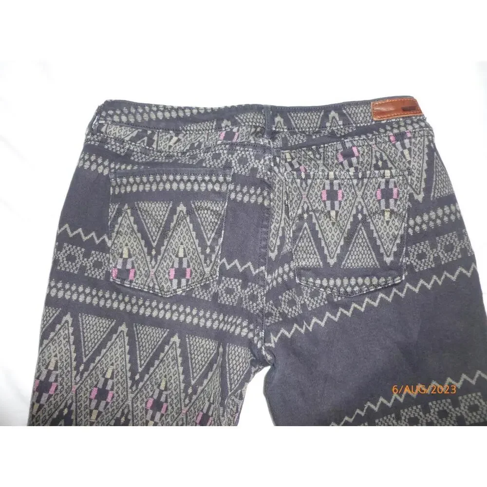 Vintage Levi's S40197 Legging Jeans‎ Pants Patterned sz 30